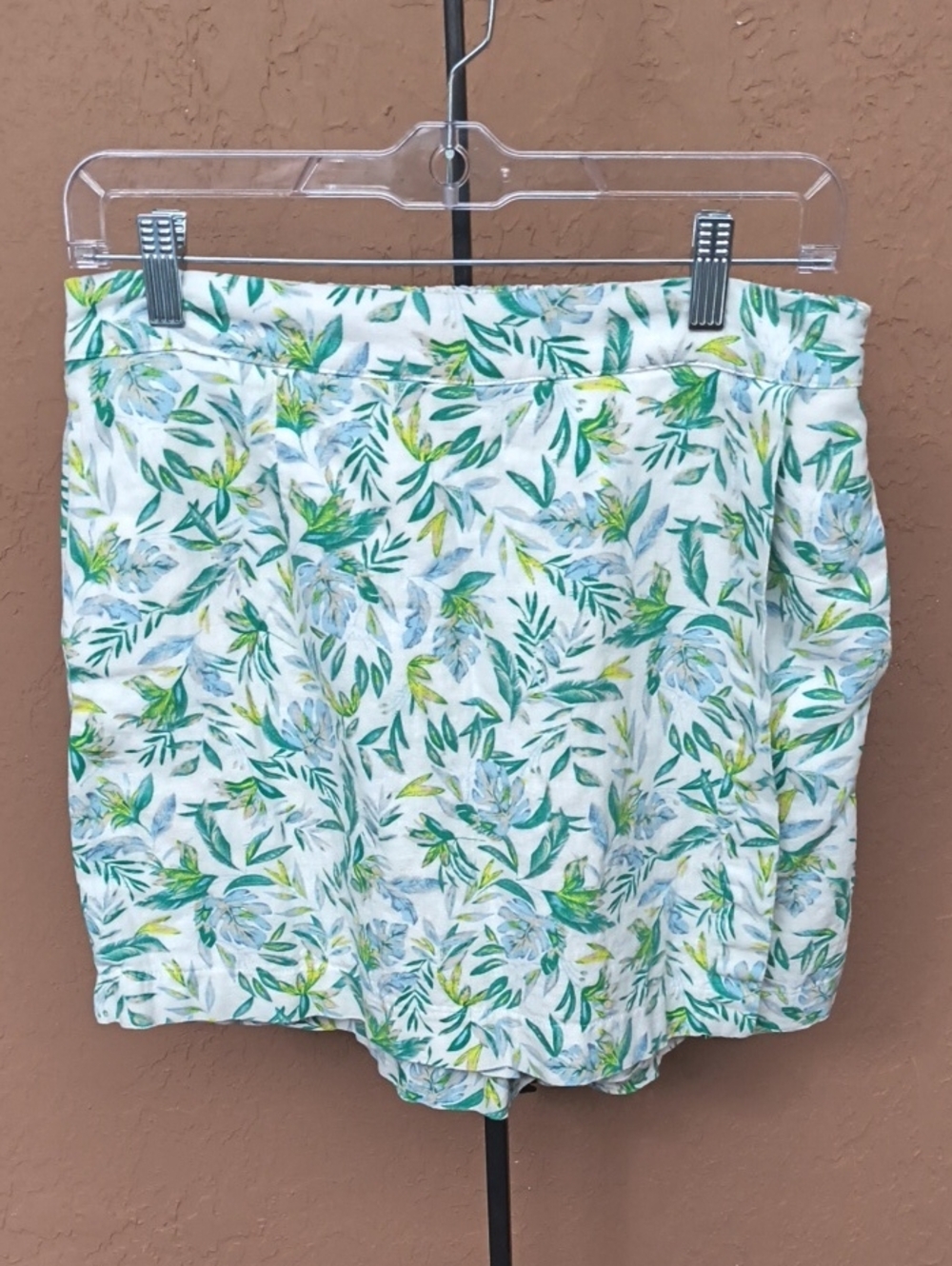Ellen Tracy Women's Floral Linen Blend Skort Size Small